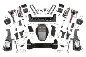 GMC Sierra 2500 HD Suspension Lift Kit - Rough Country - Torsion Drop, Vertex - Hammer Black - '11-'19